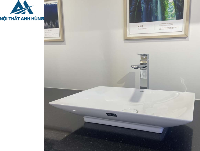 Chậu Rửa Lavabo Inax AL-S610V Đặt Bàn Aqua Ceramic