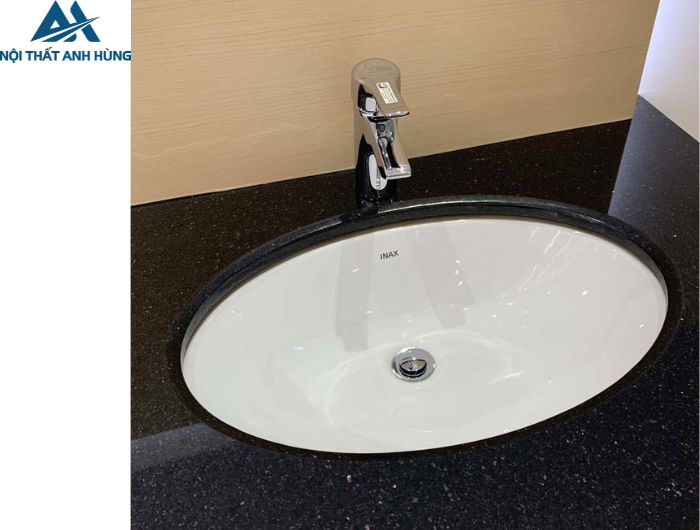 Chậu Rửa Lavabo Inax L-2216V Âm Bàn Oval