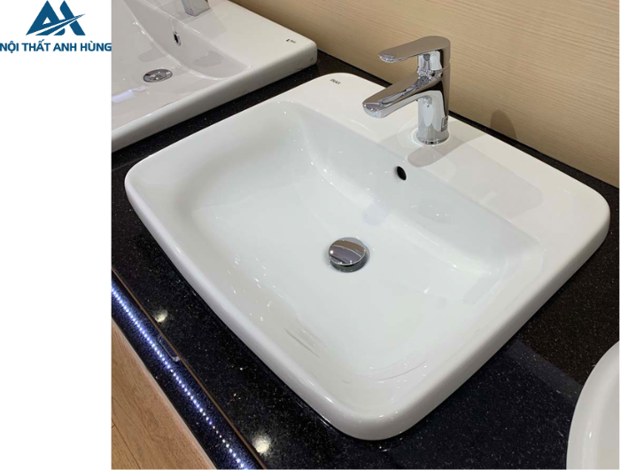 Chậu Rửa Lavabo Inax L-2398V Dương Vành