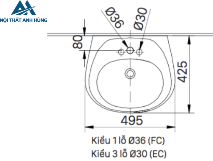 Chậu Rửa Lavabo Inax L-284V Treo Tường