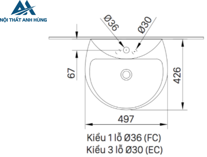 Chậu Rửa Lavabo Inax L-285V  Treo Tường