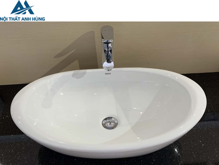 Chậu Rửa Mặt Lavabo Inax AL-465V Đặt Bàn Aqua Ceramic