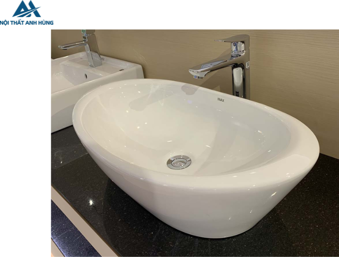 Chậu Rửa Mặt Lavabo Inax AL-465V Đặt Bàn Aqua Ceramic