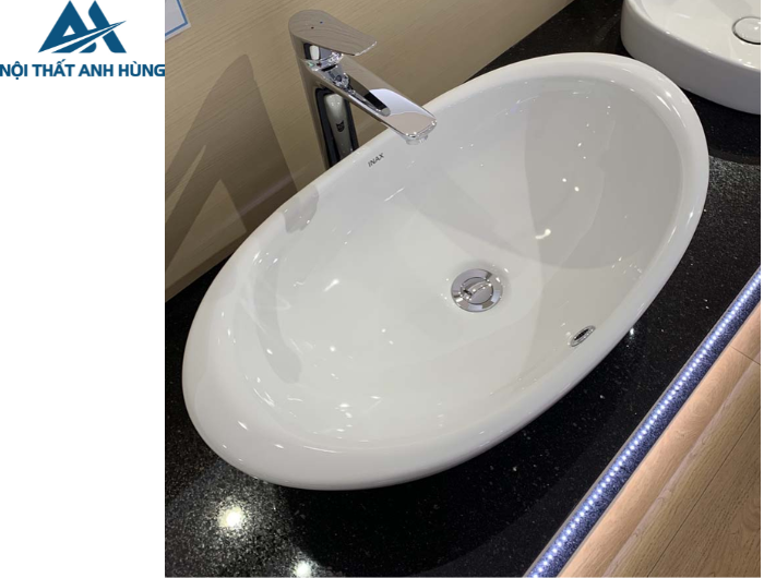 Chậu Rửa Mặt Lavabo Inax AL-465V Đặt Bàn Aqua Ceramic