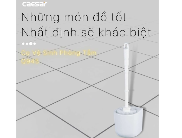 Cọ Vệ Sinh Phòng Tắm Bằng Sứ CAESAR Q945