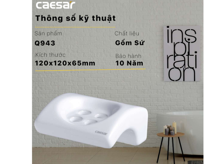 Giá Đựng Bàn Chải Răng CAESAR Q943 3 Lỗ