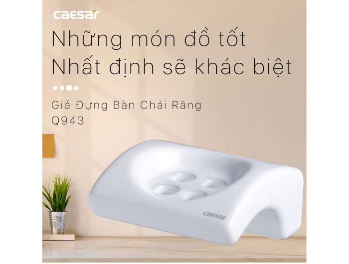 Giá Đựng Bàn Chải Răng CAESAR Q943 3 Lỗ