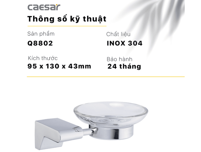 Giá Đựng Xà Phòng CAESAR Q8802