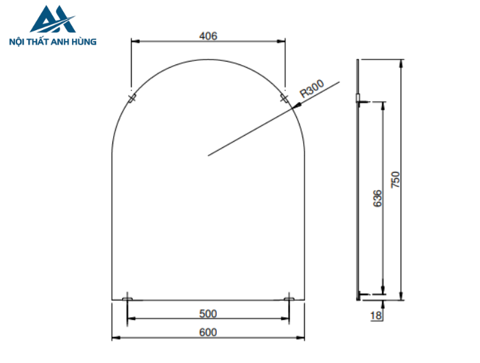 Gương phòng tắm TOTO YM6075FA