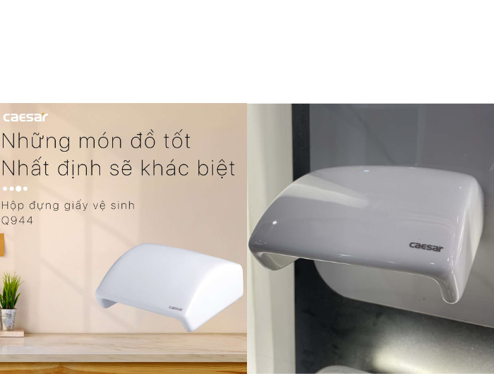 Hộp Sứ Đựng Giấy Vệ Sinh CAESAR Q944