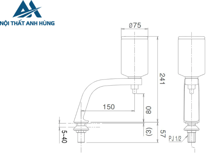 Hộp Xà Phòng Nước Để Bàn Inax KF-24FL