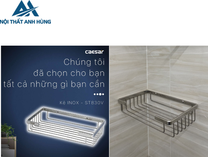 Kệ Inox CAESAR ST830V
