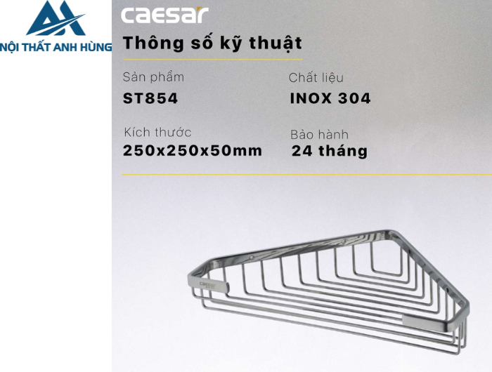Kệ Inox CAESAR ST854