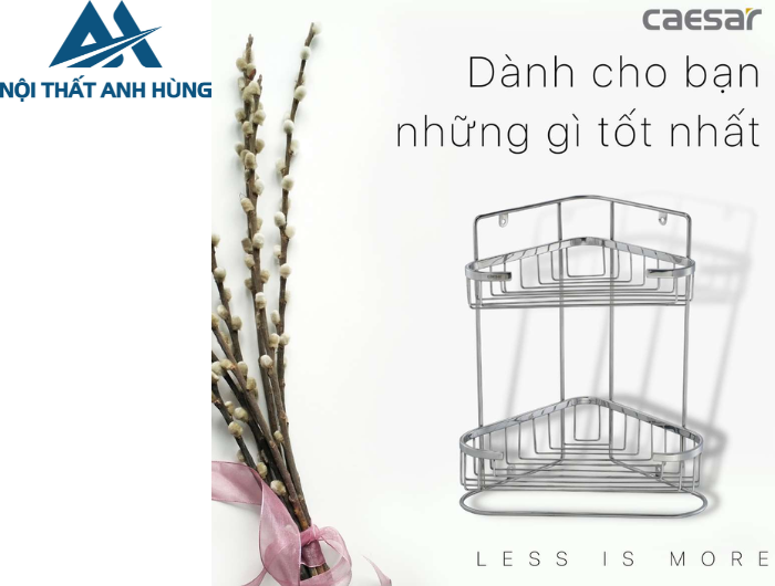 Kệ Inox Góc 2 Tầng CAESAR ST810V