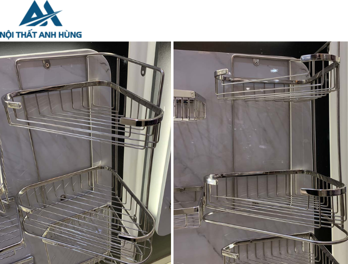 Kệ Inox Góc 2 Tầng CAESAR ST810V