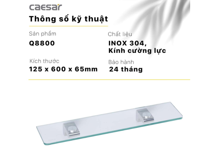 Kệ kính CAESAR Q8800 600mm