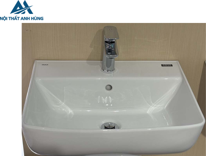 Lavabo Inax AL-312V Treo Tường Men Aqua Ceramic