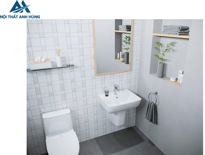 Lavabo Inax L-312V/L-298VC  Treo Tường Chân Ngắn
