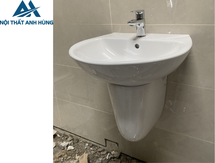 Lavabo Treo Tường Inax L-285V/L-288VC Chân Ngắn