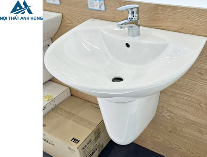 Lavabo Treo Tường Inax L-288V/L-288VC Chân Ngắn
