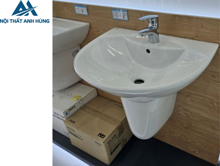 Lavabo Treo Tường Inax L-288V/L-288VC Chân Ngắn