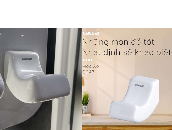 Móc Treo Áo CAESAR Q947 Bằng Sứ