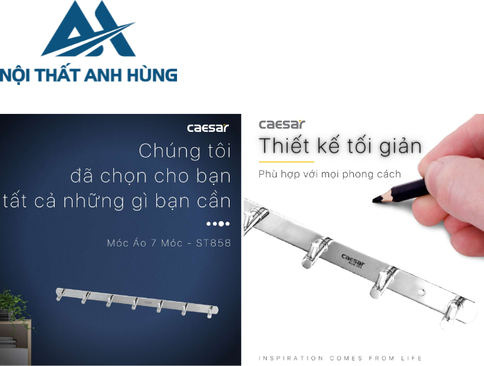 Móc Treo Áo CAESAR ST858 7 Móc