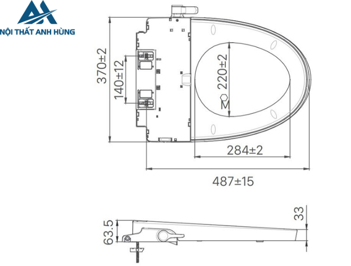 Nắp Bồn Cầu Rửa Cơ INAX CW-S32VN 2 Chế Độ