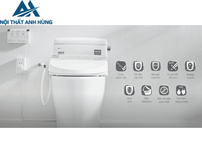 Nắp Điện Tử INAX CW-KA22AVN Bảng Điều Khiển Từ Xa