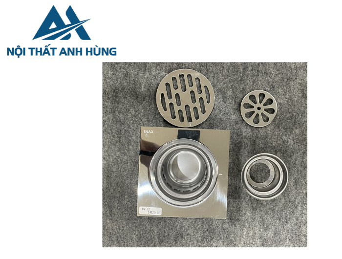 Phễu Thoát Sàn Inax FDV-12 Vuông 120x120 mm