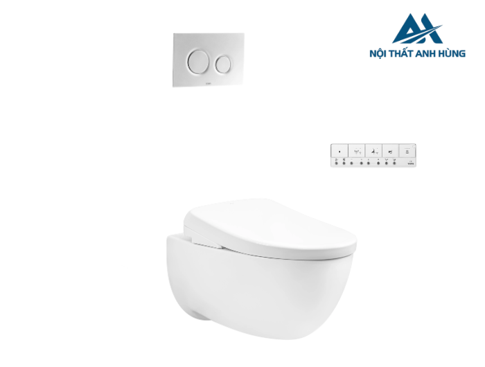 Bàn cầu treo tường kết hợp nắp rửa điện tử toto CW812REA TCF47360GAA WH172AAT TCA546 MB174P#SS