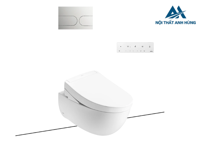 Bàn cầu treo tường TOTO CW812REA TCF34461GAA WH172AT TCA465 MB175M#SS
