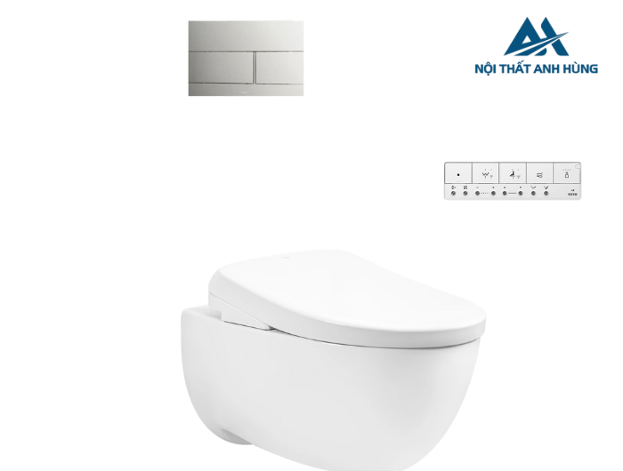 Bàn cầu treo tường TOTO kết hợp nắp rửa điện tử WASHLET CW812REA/TCF47360GAA/WH172AAT/TCA546/MB171P#SS