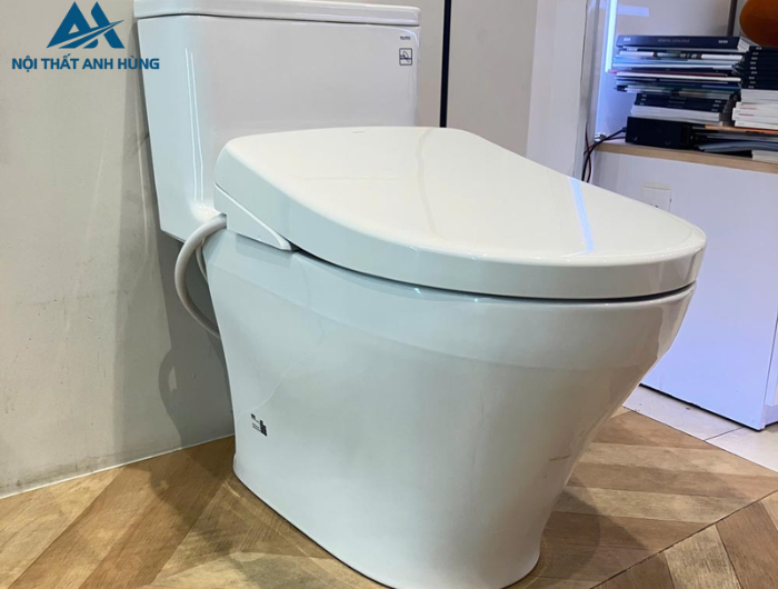 Bồn cầu 1 khối TOTO MS857CDW23 nắp điện tử Washlet