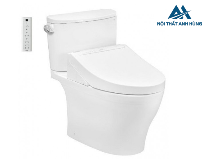 Bồn cầu TOTO CS767CRW15 2 khối nắp điện tử Washlet C5