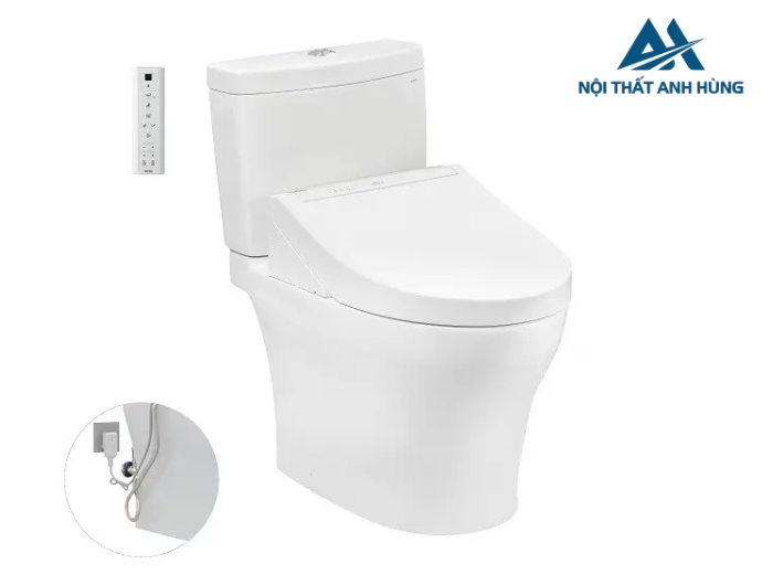 Bồn cầu TOTO CS769DRW14 2 khối nắp điện tử Washlet C5