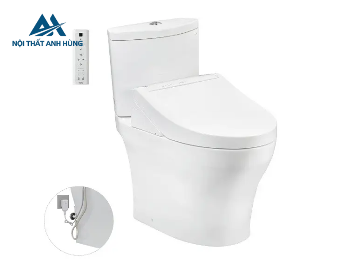 Bồn cầu TOTO CS838DW14 2 khối nắp điện tử Washlet C5