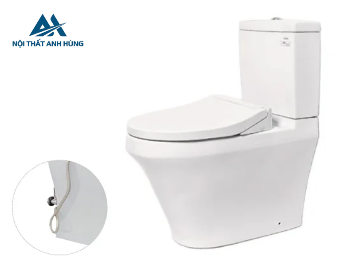 Bồn cầu TOTO CS948DE2 2 khối nắp rửa cơ TCW07S