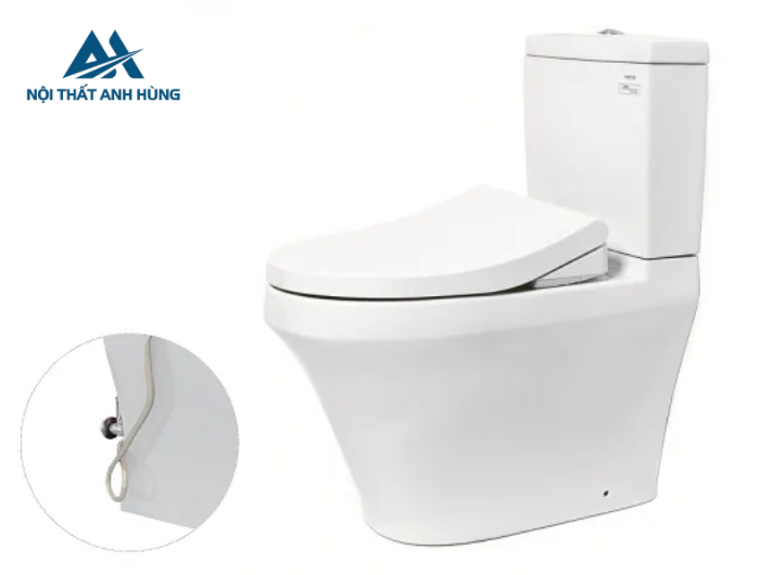 Bồn cầu TOTO CS948DE4 2 khối nắp rửa cơ TCW1211A