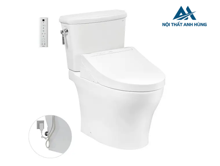 Bồn cầu TOTO CS986GW14 2 khối nắp điện tử Washlet