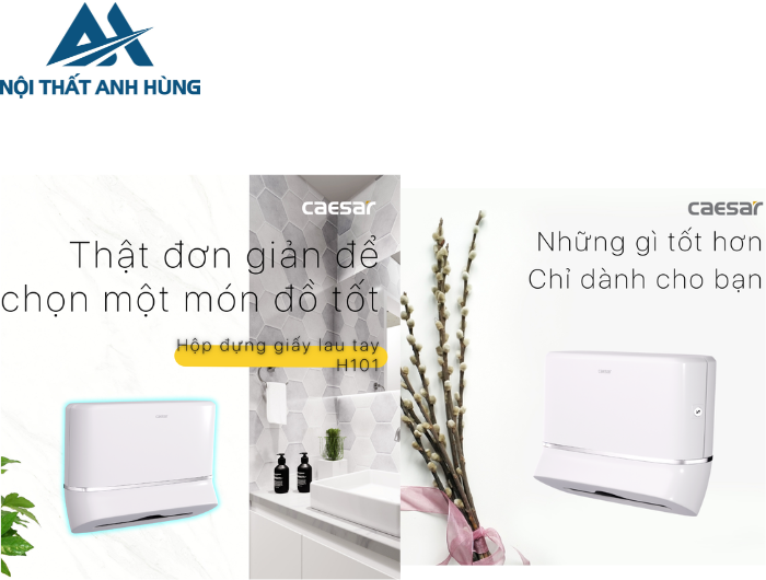 Hộp Đựng Giấy Rút Vệ Sinh Caesar H101
