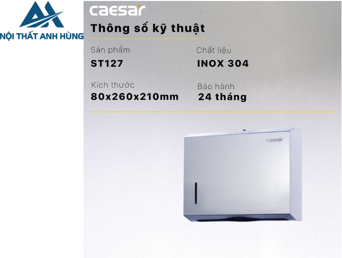 Hộp Giấy Vệ Sinh CAESAR ST127