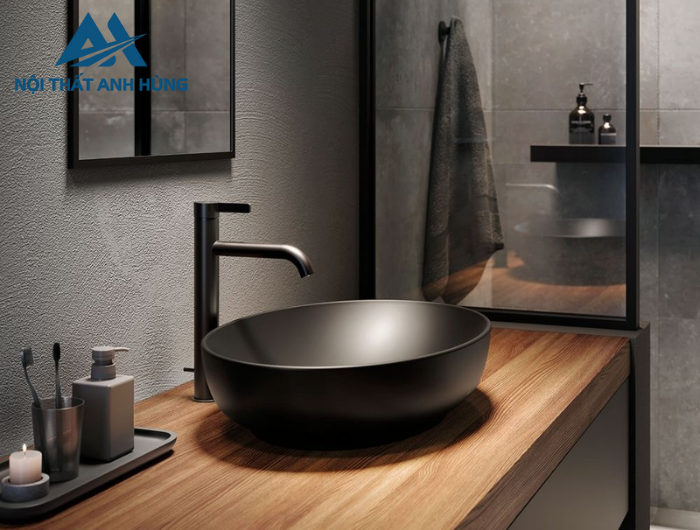 Chậu rửa lavabo đặt bàn TOTO LT1705#MBL màu đen mờ