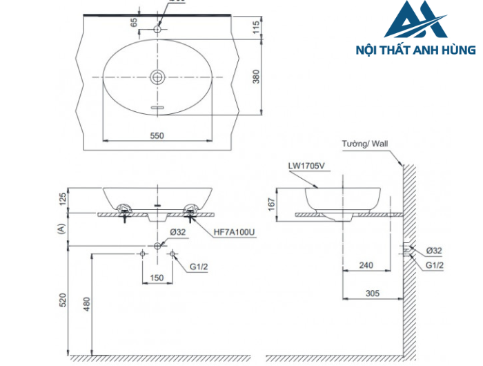 Chậu rửa lavabo đặt bàn TOTO LT1705#MBL màu đen mờ
