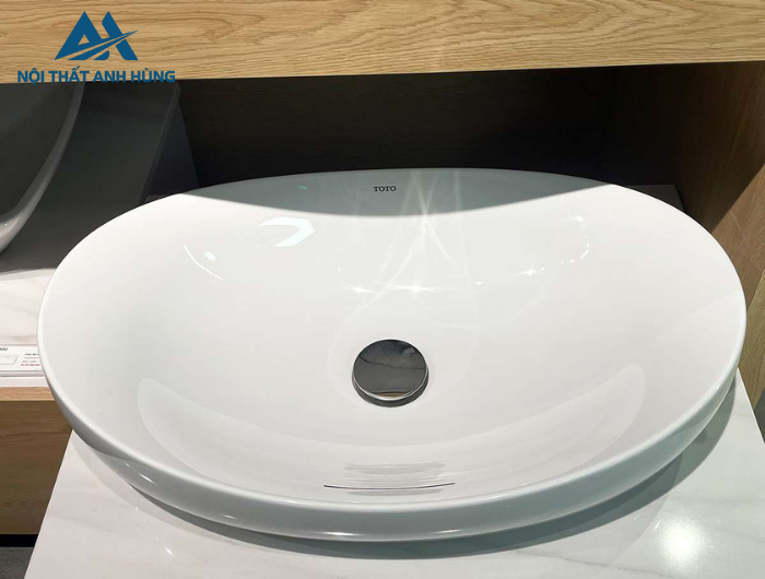 Chậu lavabo đặt bàn Galalato TOTO PJS01WE#GW trắng bóng