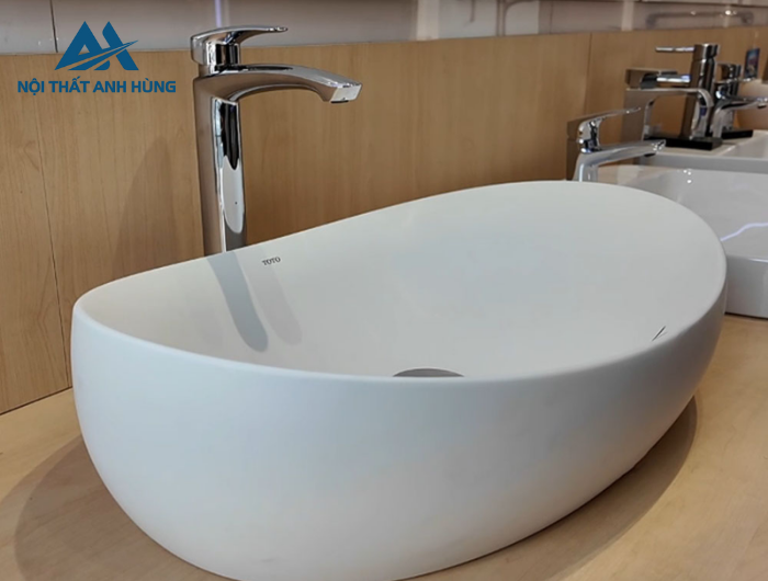 Chậu lavabo đặt bàn Galalato TOTO PJS01WE#MW trắng mờ