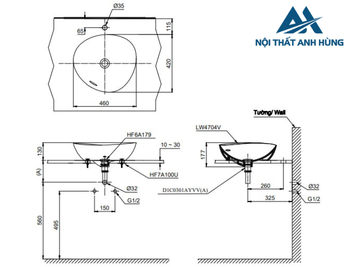 Chậu lavabo đặt bàn TOTO LT4704G17#MBL đen mờ