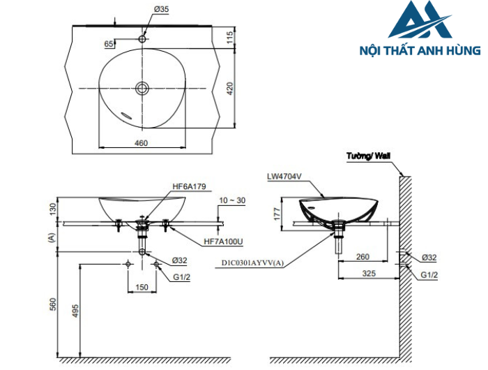 Chậu lavabo đặt bàn TOTO LT4704#MBE be mờ