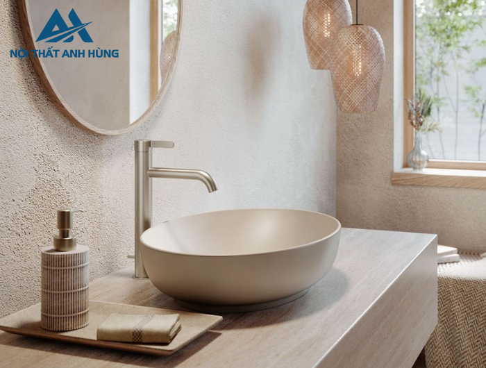 Chậu rửa lavabo đặt bàn TOTO LT1705#MBE màu be mờ