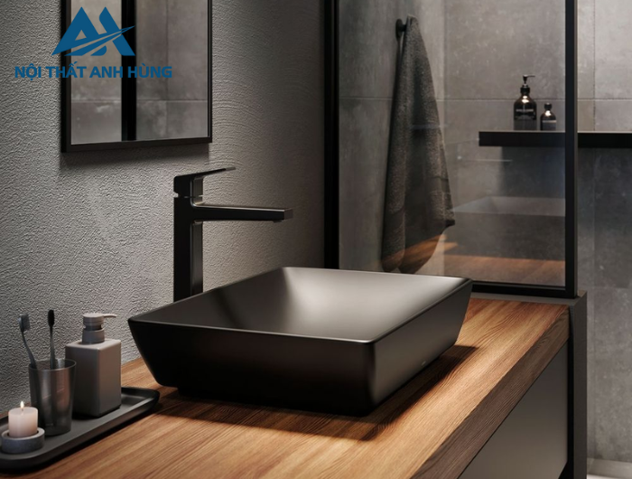 Chậu rửa lavabo đặt bàn TOTO LT1735#MBL màu đen mờ